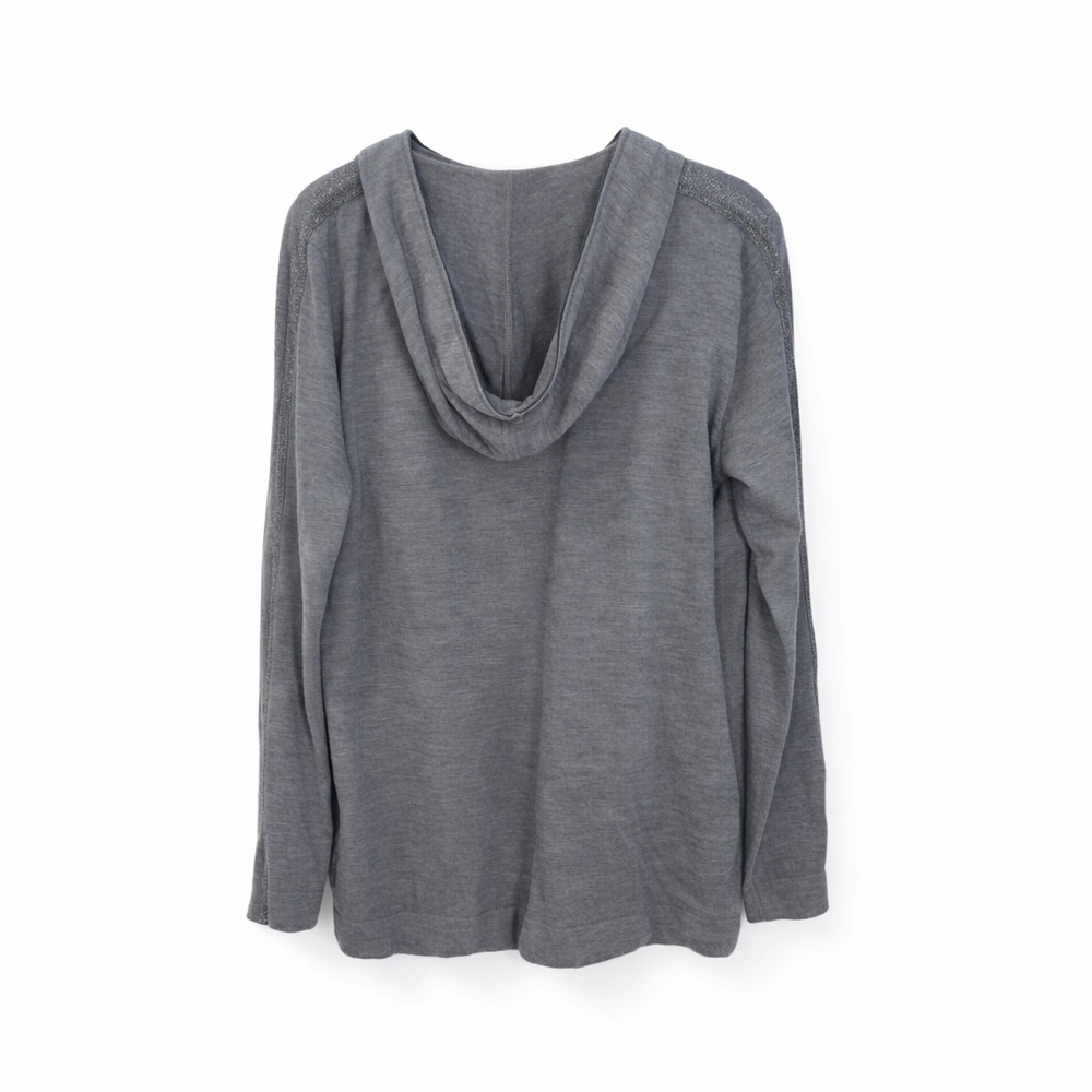 Akris Punto Women’s Wool Half Zip Glitter Pullover Sweatshirt 6 - Picture 4 of 7